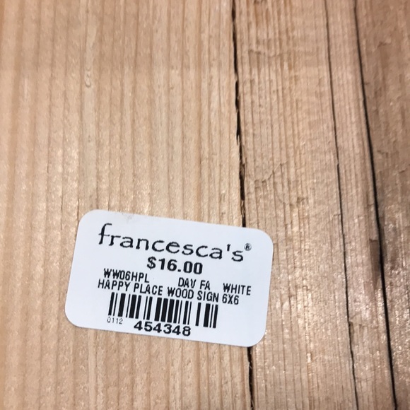 Francesca wooden tile Happy Place - Picture 3 of 3